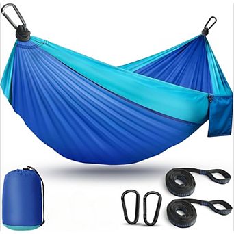 Lightweight, Portable Hammocks Parachute Hammock with Two Tree Straps,for Beach Backpacking