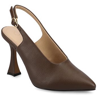 Journee Verena Women's Slingback Pointed Toe Pumps