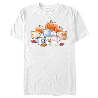 Men's Gilmore Girls Autum Colorful Mugs Graphic Tee