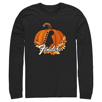 Men's Fender Carved Pumpkin Fall Graphic Long Sleeve Graphic Tee