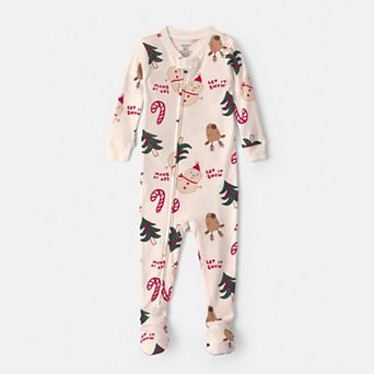 Baby Carter's One-Piece Christmas Icon Footed Pajamas