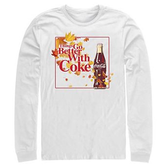 Men's Coca-Cola Autum Things Go Better With Coke Long Sleeve Graphic Tee