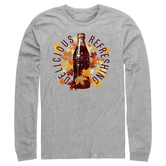 Men's Coca-Cola Delicious Refreshing Fall Long Sleeve Graphic Tee