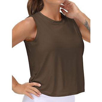 Women Ice Silk Quick Dry Workout Tank Tops Sleeveless Yoga Running Shirts