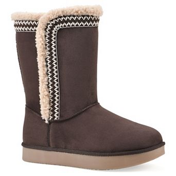 White Mountain Blanca Women's Faux Fur-Lined Ankle Boots