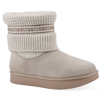 White Mountain Brysons Women's Fold-Over Sweater Booties