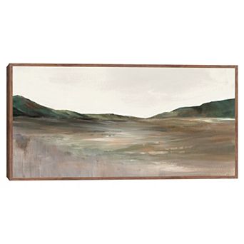 Masterpiece Quiet Valley Under Soft Skies Framed Canvas Wall Art