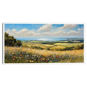 Masterpiece In The Distance Framed Canvas Wall Art