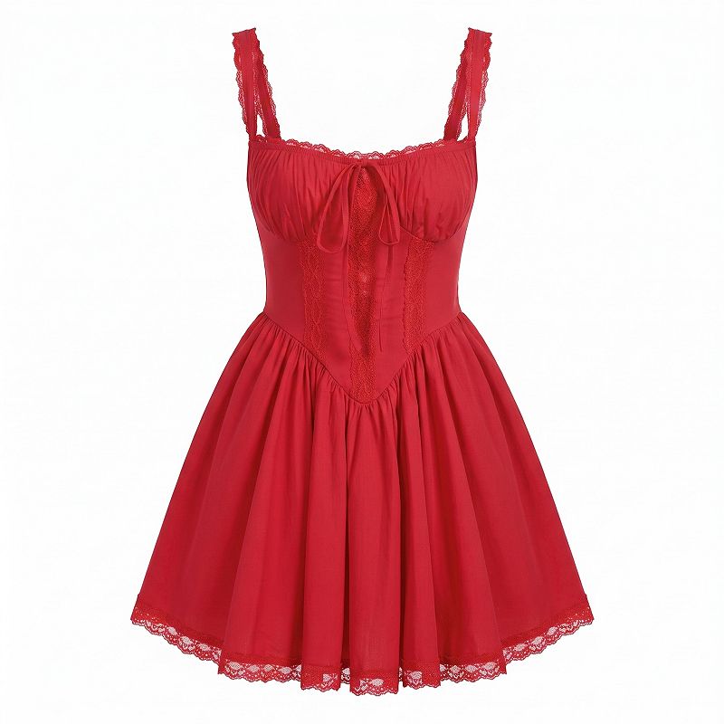 party wear a line dress Women Square Neck Lace Spliced Mini Casual Denise Maxi Dress - sync_draft %0D%0A%0D%0A%26nbsp%3B%0D%0A%0D%0A%26nbsp%3B%0D%0A*%26nbsp%3BOrder%20one%20size%20up%20for%20a%20relaxed%20fit Size:28W