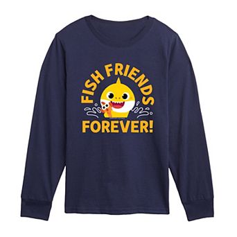 Toddler Boy Baby Shark Brooklyn & William "Fish Friends Forever" Long Sleeve Graphic Tee
