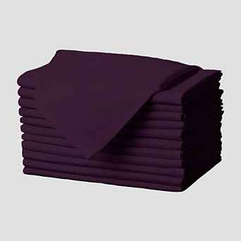 Gee Di Moda Cloth Napkins - 17 x 17 Inch - Heavy Duty Washable Polyester - Set of 12