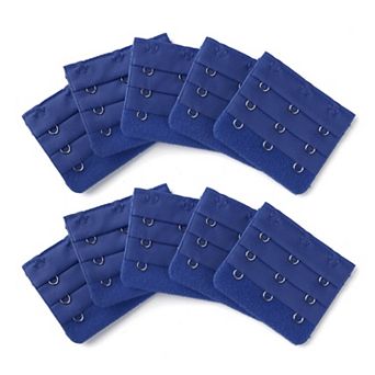 Women 3 Rows 3 Hooks Adjustable Bra Extender Underwear Buckle 10 pc