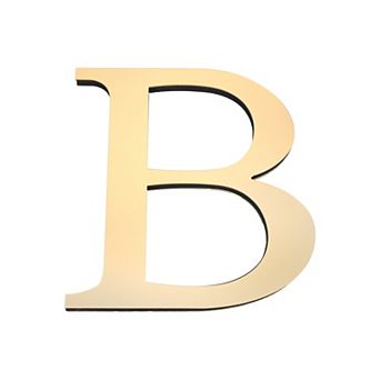 3D Acrylic Alphabet Mirror Wall Stickers Self-Adhesive Home Decor Letter Sign Art Sticker Decal