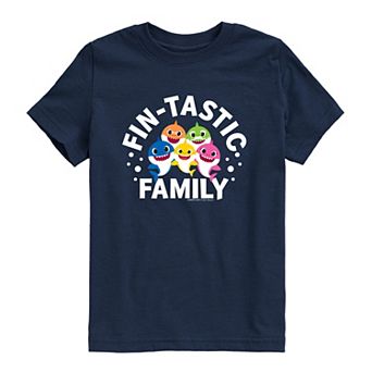 Toddler Boy Baby Shark Fin-Tastic Family Short Sleeve Graphic Tee