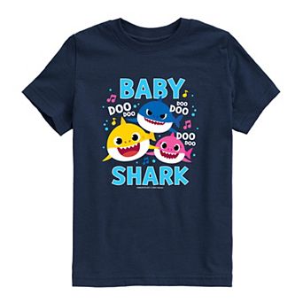 Toddler Boy Baby Shark Family Short Sleeve Graphic Tee
