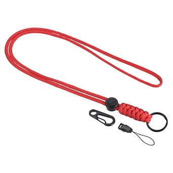 Badge Lanyard, Necklace Keychain Cord Metal Clasp Hook Ring Strap