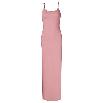 Women's Full Slip Under Dresses Sleeveless Adjustable Spaghetti Strap Maxi Dress