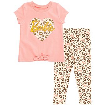 Barbie 2 pc T-Shirt and Leggings Set