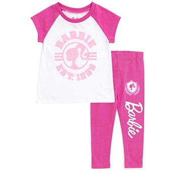 Barbie 2 pc T-Shirt and Leggings Set