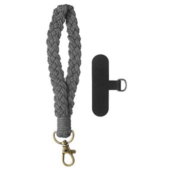 Boho Macrame Keychain, Handmade Wristlet Bracelet Keyring Holder Key Wrist Lanyard Phone Strap