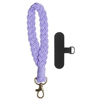 Boho Macrame Keychain, Handmade Wristlet Bracelet Keyring Holder Key Wrist Lanyard Phone Strap