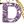 Purple Letter D