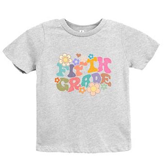 Fifth Grade Flowers - Youth Short Sleeve Graphic T-Shirt