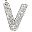 White Letter V
