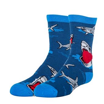 Kids' Crew Socks-Shark Loves