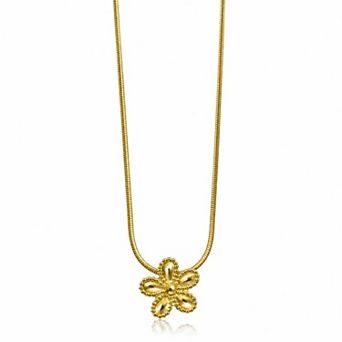 Jewels By Sunaina Abiha Charms Necklace for Girls, 18K Gold Plated Stainless Steel Kids Jewelry