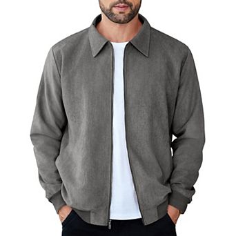 COOFANDY Men's Lightweight Ruffle Shawl Collar Cardigan Open Front Long Length Drape Cape Overcoat