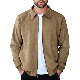 COOFANDY Men's Lightweight Ruffle Shawl Collar Cardigan Open Front Long Length Drape Cape Overcoat