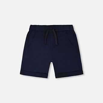 Baby Boy Stretch Twill Drawstring Shorts