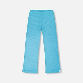 Baby Girl Crinkle Jersey Elastic Waist Flared Leg Leggings