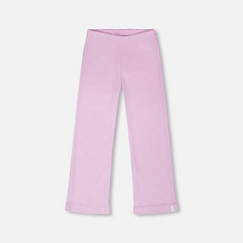 Baby Girl Crinkle Jersey Elastic Waist Flared Leg Leggings