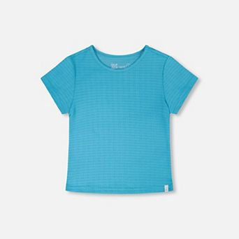 Baby Girl Crinkle Jersey Short Sleeve T-Shirt