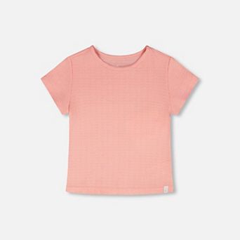 Baby Girl Crinkle Jersey Short Sleeve T-Shirt