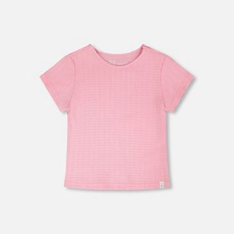 Baby Girl Crinkle Jersey Short Sleeve T-Shirt