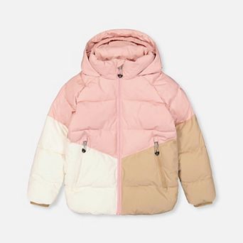 Little Kids Girl Color-Block Winter Jacket