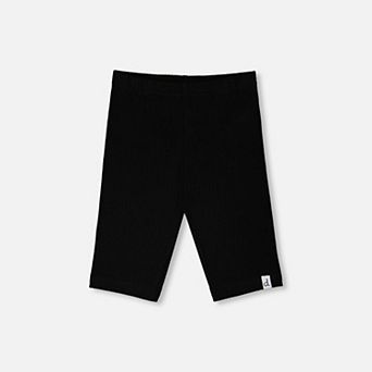 Baby Girl Rib Biker Leggings