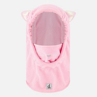 Toddlers Girl Cat Ear Oversized Polar Balaclava for Ski Helmet