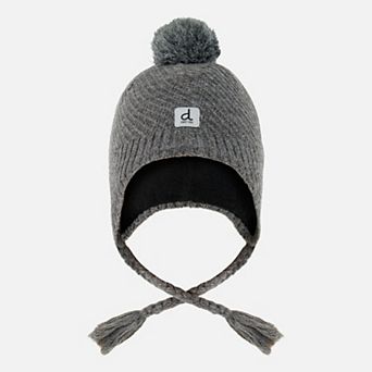 Big Kids Unisex Winter Peruvian Knit Hat with Pompom
