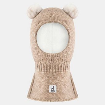 Toddlers Unisex Bear Ear Knit Balaclava