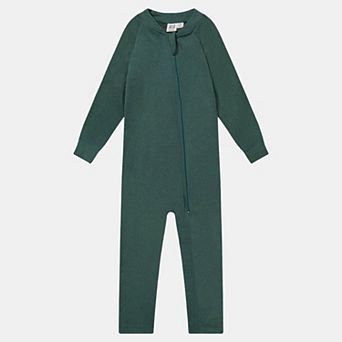 Baby Unisex One Piece Asymmetric Zip Thermal Underwear