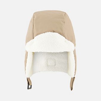 Baby Unisex Faux Fur-Trimmed Chapka with Ear Flaps and Chin Strap