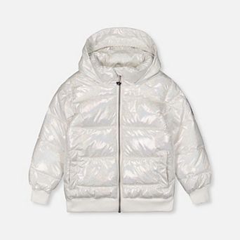 Big Kids Girl Glitter Winter Puffy Jacket