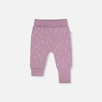 Baby Girl Organic Cotton Evolutive Pants with Floral Print