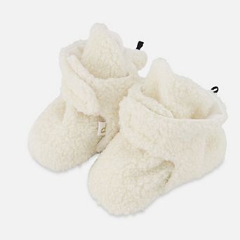 Baby Unisex Elastic Cuff Sherpa Slippers