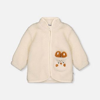 Baby Boy Sherpa Bunny Detail Zip Jacket