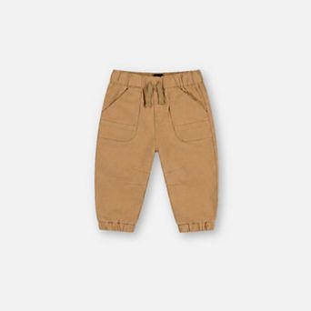 Baby Boy Stretch Canvas Patch Pocket Jogger Pants